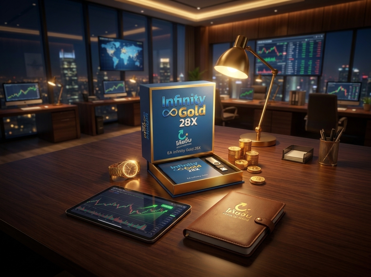 Infinity Gold 28X ในห้องทำงานเทรด