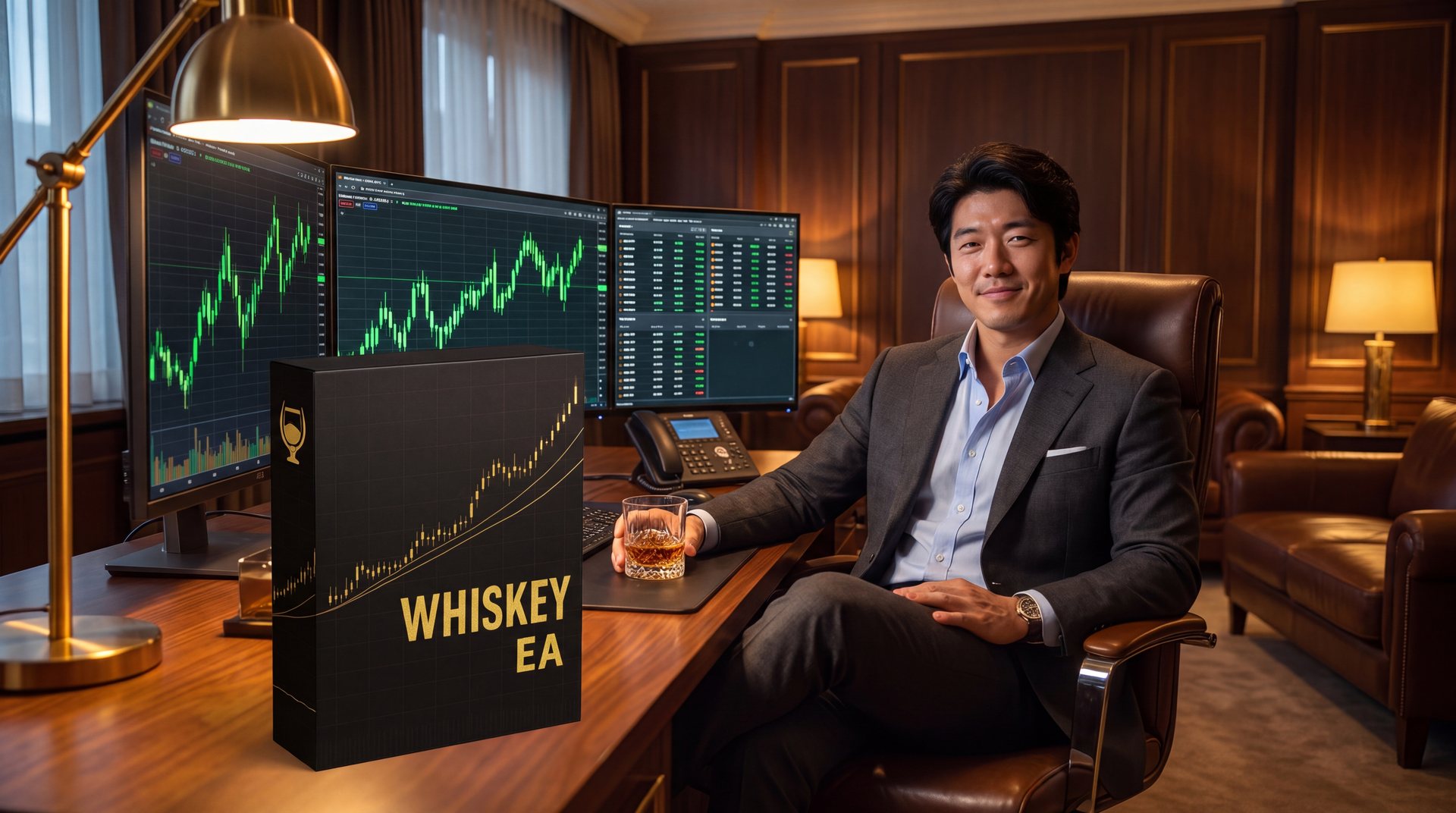 EA Whiskey ในห้องทำงานของเทรดเดอร์